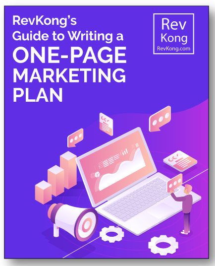 RevKong's Guide to Creating a One-Page Marketing Plan